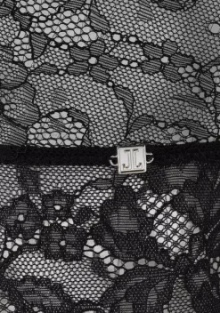 Damenshirts|JETTE Spitzentop Schwarz