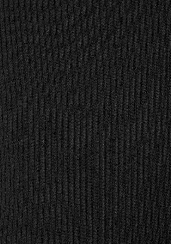 Pullover|LASCANA Stehkragenpullover Schwarz