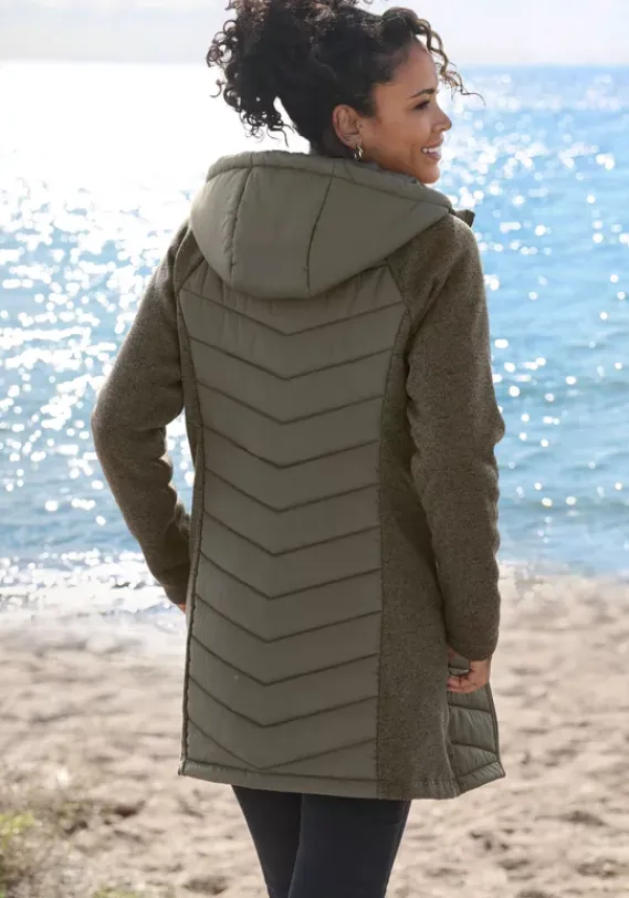 Jacken & Mantel|Vivance Steppjacke Khaki