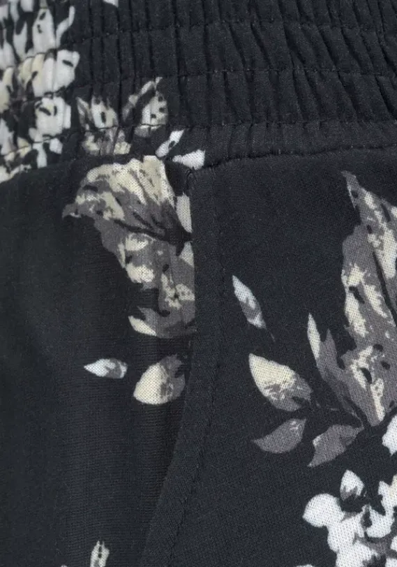 Strandmode|LASCANA Strandhose Schwarz-Creme