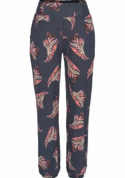 Strandmode|LASCANA Strandhose Marine-Rose-Bedruckt