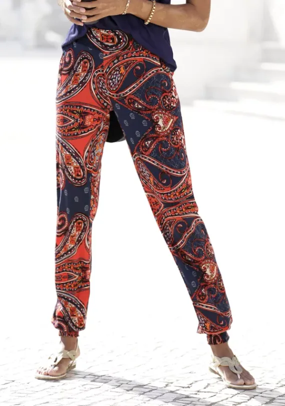 Strandmode|LASCANA Strandhose Marine-Rot