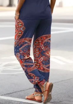 Strandmode|LASCANA Strandhose Marine-Rot