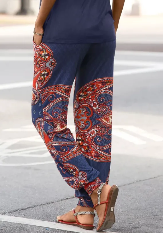 Strandmode|LASCANA Strandhose Marine-Rot