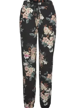 Lange Hosen|LASCANA Strandhose Schwarz-Bedruckt
