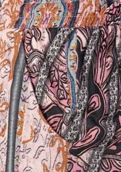 Lange Hosen|Buffalo Strandhose Rosa-Bedruckt