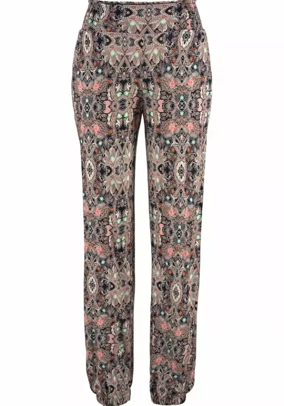 Lange Hosen|s.Oliver Strandhose Marine-Bedruckt