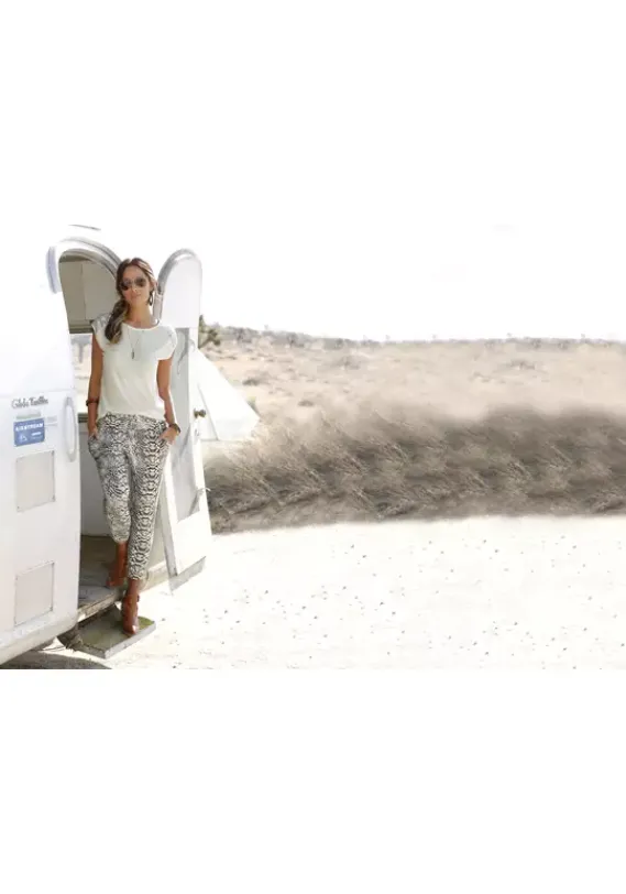 Strandmode|LASCANA Strandhose Sand-Bedruckt