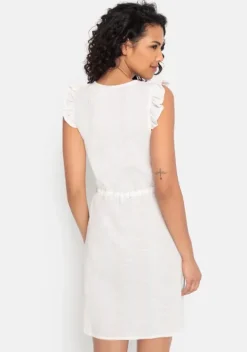 Kurze Kleider|LASCANA Strandkleid Creme-Sand