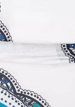 Kurze Kleider|Beachtime Strandkleid Blau-Bedruckt