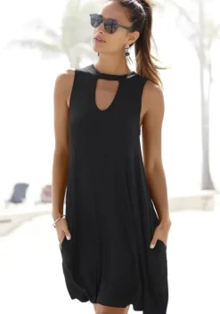 Kurze Kleider|Beachtime Strandkleid Schwarz