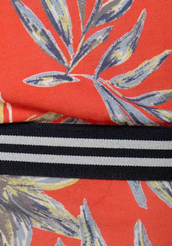 Kurze Kleider|LASCANA Strandkleid Rot-Bedruckt