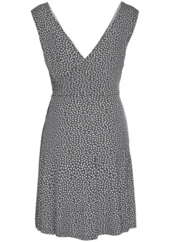 Kurze Kleider|s.Oliver Strandkleid Anthrazit-Rosa-Bedruckt