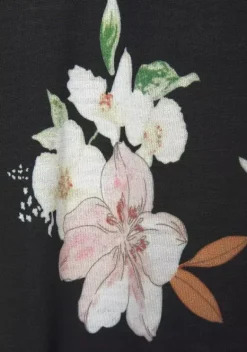 Strandkleider|LASCANA Strandkleid Schwarz-Bedruckt