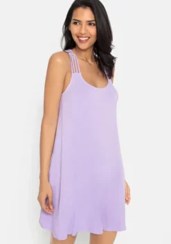 Kurze Kleider|LASCANA Strandkleid Flieder