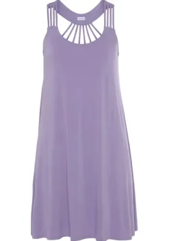 Kurze Kleider|LASCANA Strandkleid Flieder