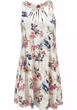 Strandkleider|s.Oliver Strandkleid Weis-Bedruckt