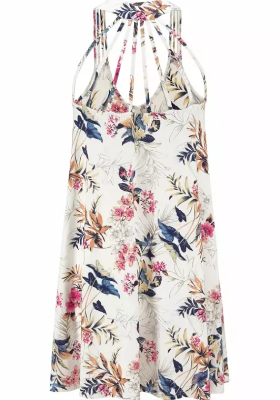 Strandkleider|s.Oliver Strandkleid Weis-Bedruckt