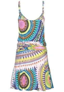 Kurze Kleider|Beachtime Strandkleid Multicolor-Bedruckt