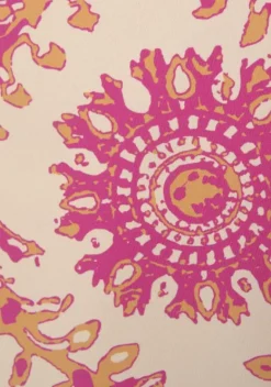 Rocke|LASCANA Strandrock Orange-Pink Bedruckt