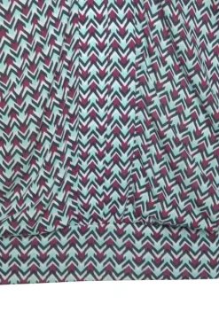 Damenshirts|Buffalo Strandshirt Turkis-Rot-Bedruckt