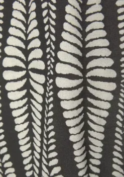 Strandmode|LASCANA Strandtop Schwarz-Sand-Bedruckt