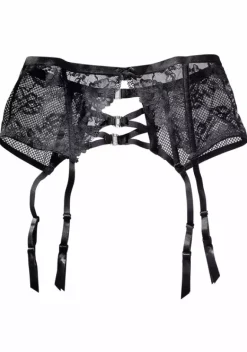 Reizwasche|petite fleur gold Strapsgurtel Schwarz