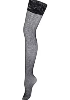 Socken|LASCANA Strapsstrumpfe Schwarz