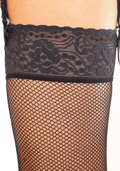 Socken|LASCANA Strapsstrumpfe Schwarz