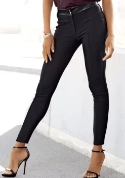 Lange Hosen|LASCANA Stretch-Hose Schwarz
