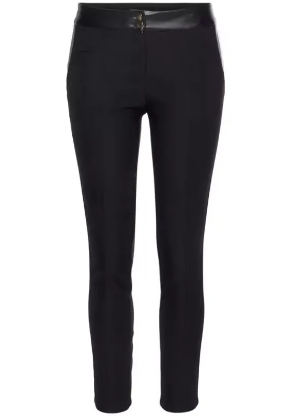 Lange Hosen|LASCANA Stretch-Hose Schwarz
