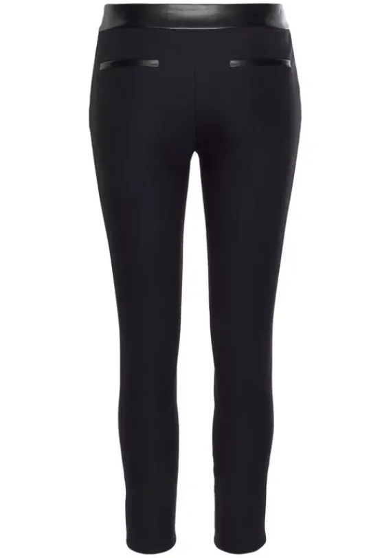 Lange Hosen|LASCANA Stretch-Hose Schwarz