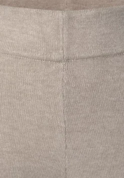 Lange Hosen|LASCANA Strickhose Beige-Meliert