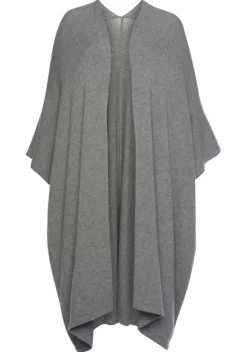 Jacken & Mantel|LASCANA Strickjacke Hellgrau-Meliert