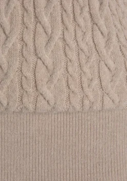 Kurze Kleider|LASCANA Strickkleid Beige