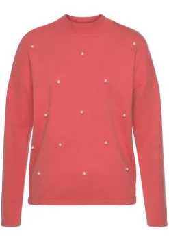 Pullover|Vivance Strickpullover Koralle