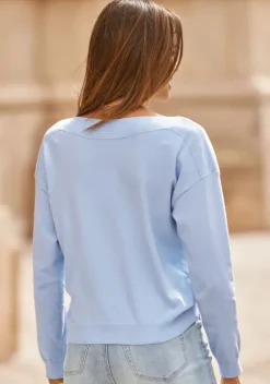 Pullover|Vivance Strickpullover Bleu