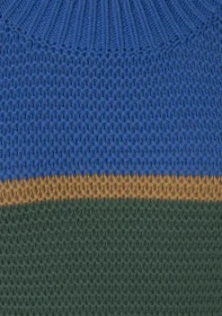 Pullover|LASCANA Strickpullover Blau Gestreift