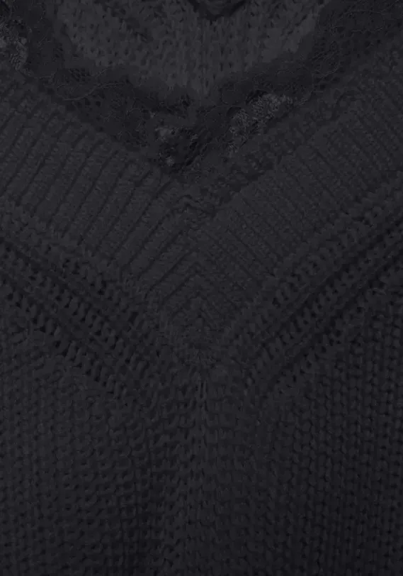 Pullover|LASCANA Strickpullover Schwarz