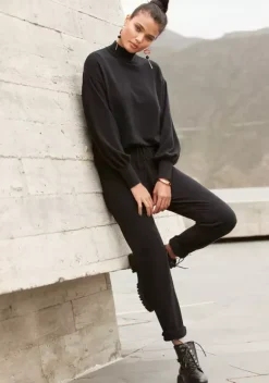 Strandmode|LASCANA Strickpullover Schwarz