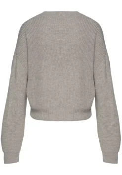 Pullover|LASCANA Strickpullover Sand-Meliert