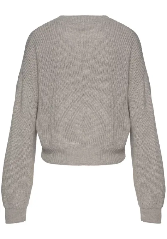Pullover|LASCANA Strickpullover Sand-Meliert