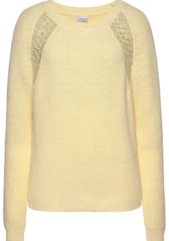 Pullover|LASCANA Strickpullover Sonnengelb