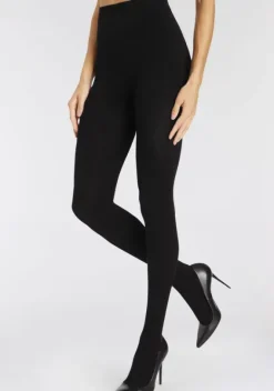 Strumpfhosen|LASCANA Strickstrumpfhose 2X Schwarz