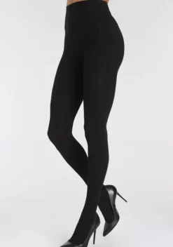 Strumpfhosen|LASCANA Strickstrumpfhose 2X Schwarz
