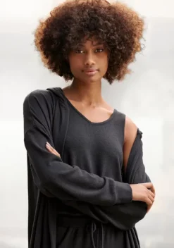 Damenshirts|LASCANA Stricktop Schwarz