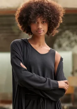 Damenshirts|LASCANA Stricktop Schwarz