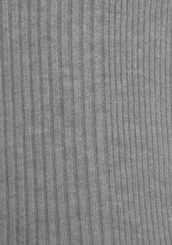 Damenshirts|LASCANA Stricktop Grau-Meliert