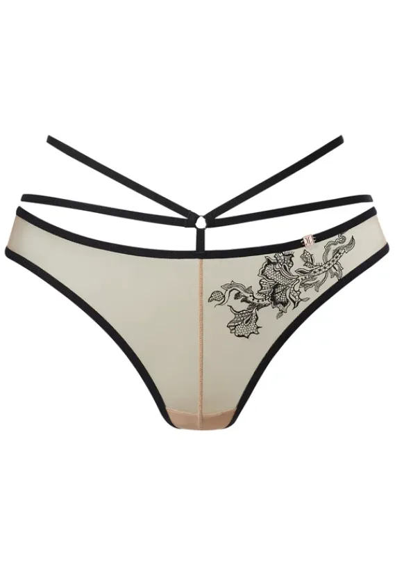 Strings|JETTE String Schwarz-Caramel