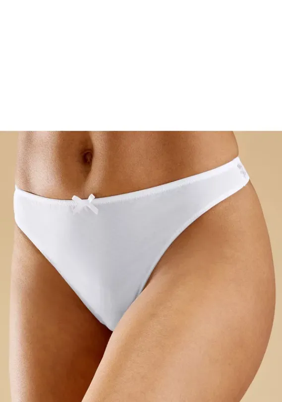 Strings|petite fleur String 2Xweis+1Xschwarz